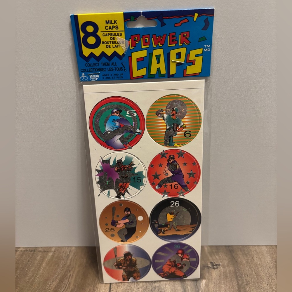 Vintage 90s ThinkWay Toys Power Caps, Pogs